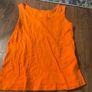 SHEIN Bright Orange Tank Top
